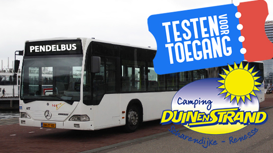 Bus naar Camping Duin en Strand - Pendelbus - Testen voor toegang